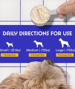 100% Norwegian Salmon Oil Plus Mushroom Complex Powder - for Dog’s Skin, Coat & Immune Health – Salmon Oil 8 Ounces – Mushroom Complex 90 Scoops