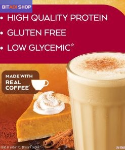 Atkins Pumpkin Spice Latte,15g Protein,3g Net Carbs,1g Sugar,Low Glycemic,Keto Friendly,(Pack of 24) - BITADI 25 Atkins Pumpkin Spice Latte,15g Protein,3g Net Carbs,1g Sugar,Low Glycemic,Keto Friendly,(Pack of 24) - BITADI - Image 8