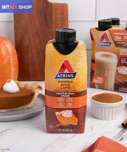 Atkins Pumpkin Spice Latte,15g Protein,3g Net Carbs,1g Sugar,Low Glycemic,Keto Friendly,(Pack of 24) - BITADI 23 Atkins Pumpkin Spice Latte,15g Protein,3g Net Carbs,1g Sugar,Low Glycemic,Keto Friendly,(Pack of 24) - BITADI - Image 6