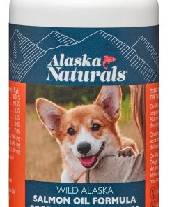 Alaska Naturals – Wild Alaska Salmon Oil Formula Dog Food Topper – EPA and DHA Omega-3 - Supplement for Healthy Skin, Shiny Coat – Made in The USA – 8 oz. Pump Bottle