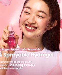 BIODANCE Collagen Peptides Jelly Serum Mist, Hydrating Face Mist, Plumping, Anti-Aging Face Spray, Sprayable Hydrogel, Travel Essentials & Self Care Gifts for Women, Korean Skin...-Bitadi