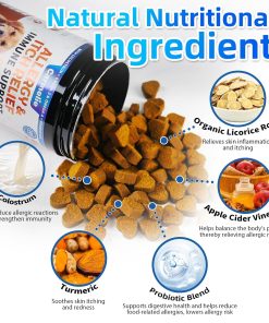 Carmelie Dog Allergy Chews + Carmelie 24 in 1 Dog Multivitamin Chewable - 400 Treats - Seasonal Allergy Relief + Dog Vitamins for Hip & Joint, Skin & Coat, Immune Health...