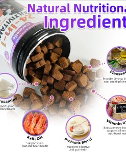 Carmelie Dog Allergy Chews + Carmelie 24 in 1 Dog Multivitamin Chewable - 400 Treats - Seasonal Allergy Relief + Dog Vitamins for Hip & Joint, Skin & Coat, Immune Health...