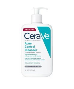 CeraVe Acne Control Cleanser, Face Wash with 2% Salicylic Acid, 16 oz