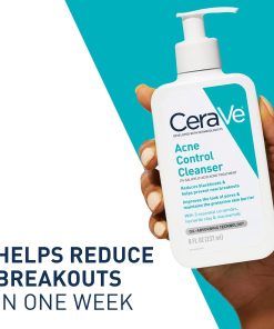 CeraVe Acne Control Cleanser, Face Wash with 2% Salicylic Acid, 16 oz-Bitadi