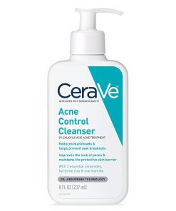 CeraVe Acne Control Cleanser, Face Wash with 2% Salicylic Acid, 16 oz-Bitadi