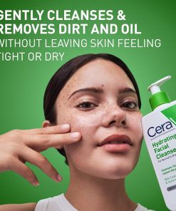 CeraVe Hydrating Cleanser with Hyaluronic Acid, Face Wash for Dry Skin,16oz