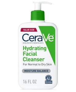 CeraVe Hydrating Cleanser with Hyaluronic Acid, Face Wash for Dry Skin,16oz