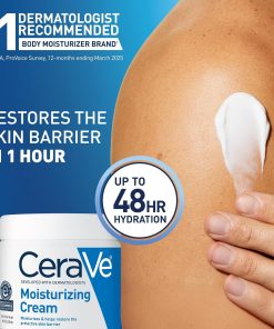 CeraVe Moisturizing Cream, Face & Body Moisturizer for Dry Skin, 19oz