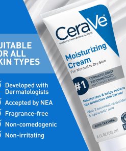 CeraVe Moisturizing Cream, Face & Body Moisturizer for Dry Skin, 19oz