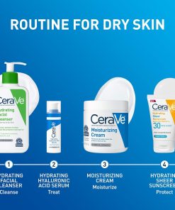 CeraVe Moisturizing Cream, Face & Body Moisturizer for Dry Skin, 19oz