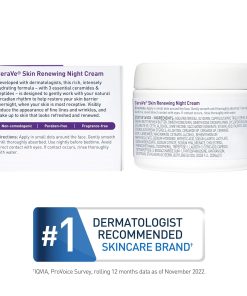 CeraVe Night Cream, Facial Moisturizer with Peptides & Niacinamide, 1.7oz
