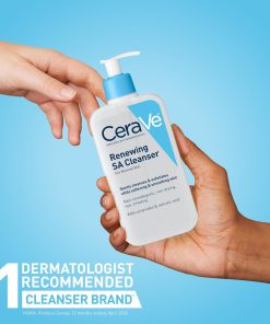 CeraVe Renewing Salicylic Acid Cleanser, BHA Exfoliating Face Wash, 16oz-Bitadi