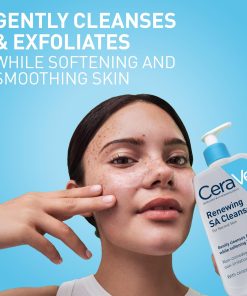 CeraVe Renewing Salicylic Acid Cleanser, BHA Exfoliating Face Wash, 16oz-Bitadi