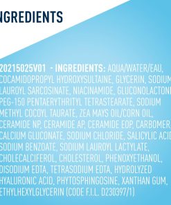 CeraVe Renewing Salicylic Acid Cleanser, BHA Exfoliating Face Wash, 16oz-Bitadi