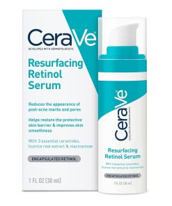 CeraVe Resurfacing Retinol Face Serum with Niacinamide, Pore Minimizer, 1oz | Skin Care Brightening Serum with Licorice Root, Acne Scar & Hyperpigmentation Treatment, Dark Spot...