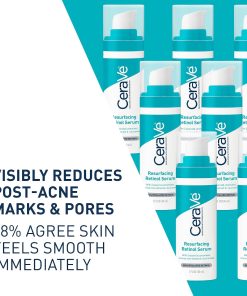 CeraVe Resurfacing Retinol Face Serum with Niacinamide, Pore Minimizer, 1oz | Skin Care Brightening Serum with Licorice Root, Acne Scar & Hyperpigmentation Treatment, Dark Spot...-Bitadi