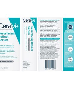 CeraVe Resurfacing Retinol Face Serum with Niacinamide, Pore Minimizer, 1oz | Skin Care Brightening Serum with Licorice Root, Acne Scar & Hyperpigmentation Treatment, Dark Spot...-Bitadi