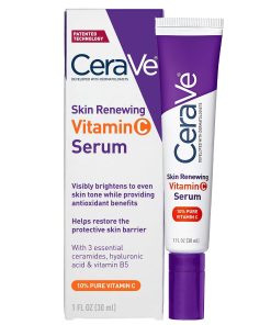 CeraVe Skin Brightening Vitamin C Serum for Face with Hyaluronic Acid, 1oz | Skincare, 10% Pure Vitamin C, Brightening Serum, Ceramides, Antioxidant, Hydrates and Improves Skin...
