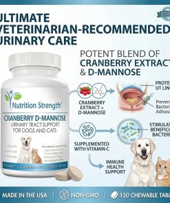 Cranberry D-Mannose for Dogs | Human-Grade UTI Defense