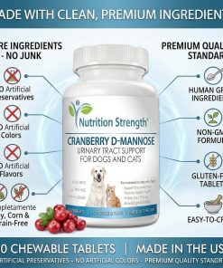 Cranberry D-Mannose for Dogs | Human-Grade UTI Defense