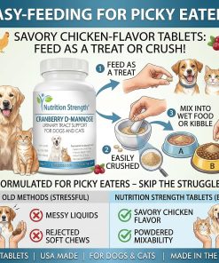 Cranberry D-Mannose for Dogs | Human-Grade UTI Defense