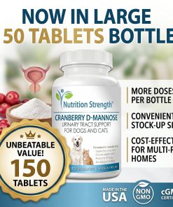 Cranberry D-Mannose for Dogs | Human-Grade UTI Defense