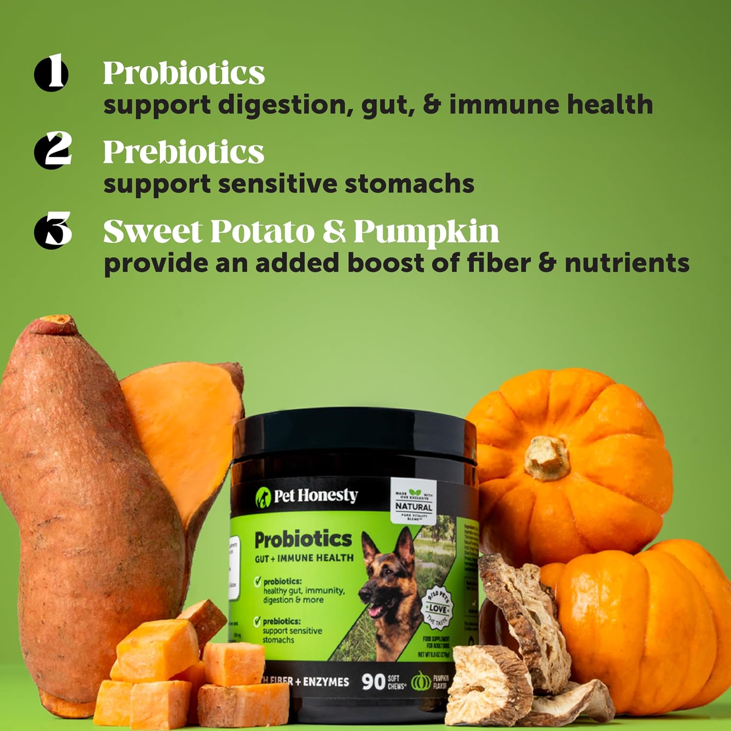 Digestive Probiotics for Dogs + 10 in 1 Multivitamin Soft Chew Supplement Virtual Bundle - Dog Vitamins - Probiotics, Pumpkin, Digestive Enzyme for Dogs, Dog Vitamins for... 14 Digestive Probiotics for Dogs + 10 in 1 Multivitamin Soft Chew Supplement Virtual Bundle - Dog Vitamins - Probiotics, Pumpkin, Digestive Enzyme for Dogs, Dog Vitamins for...