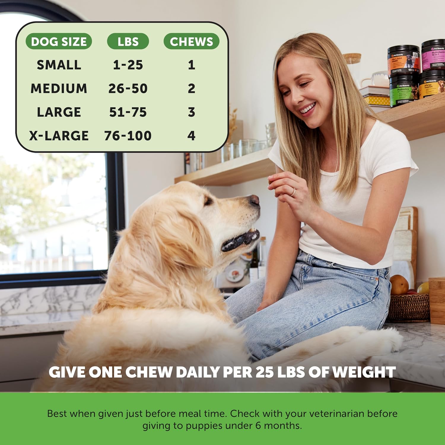 Digestive Probiotics for Dogs + 10 in 1 Multivitamin Soft Chew Supplement Virtual Bundle - Dog Vitamins - Probiotics, Pumpkin, Digestive Enzyme for Dogs, Dog Vitamins for... 16 Digestive Probiotics for Dogs + 10 in 1 Multivitamin Soft Chew Supplement Virtual Bundle - Dog Vitamins - Probiotics, Pumpkin, Digestive Enzyme for Dogs, Dog Vitamins for...