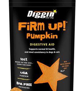 Diggin’ Your Dog, Firm Up Original Pumpkin Super Dog & Cat Supplement, 1 Ounce