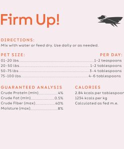 Diggin’ Your Dog, Firm Up Original Pumpkin Super Dog & Cat Supplement, 1 Ounce