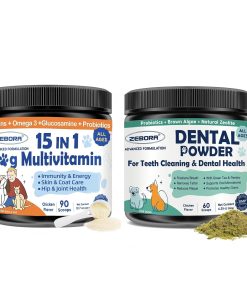 Dog Multivitamin Powder & Dog Dental Powder, Chicken Flavor
