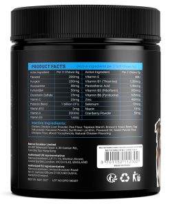 Dog Vitamins and Supplements Multivitamin Chewable 150 pcs with Wild Alaskan Salmon Oil for Dogs & Cats 8.5 oz - Omega 3, Glucosamine & Probiotics for Skin & Joint Support