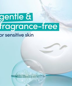 Dove Beauty Bar Soap Sensitive, 8 Bars for Sensitive Skin, Fragrance Free and Hypoallergenic 3.75 oz-Bitadi