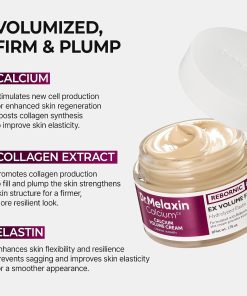 Dr.Melaxin Calcium Intense Firming Cream with Collagen & Elastin, Lifting & Volumizing Face Cream for Sagging Skin, Niacinamide for Plumping Care, 1.69 fl.oz-Bitadi