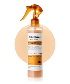 Dr.Melaxin Peel Shot Kojic Acid Turmeric Body Exfoliator Spray 6.76 fl.oz - AHA PHA Niacinamide Body Scrub for KP Bumps, Dark Spots, Uneven Skin Tone, Dead Skin, Korean Skin Care