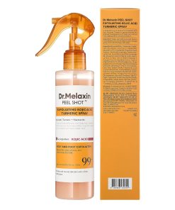 Dr.Melaxin Peel Shot Kojic Acid Turmeric Body Exfoliator Spray 6.76 fl.oz - AHA PHA Niacinamide Body Scrub for KP Bumps, Dark Spots, Uneven Skin Tone, Dead Skin, Korean Skin Care-Bitadi