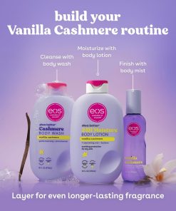 eos Shea Better Body Lotion- Vanilla Cashmere, 24-Hour Moisture, 16 fl oz