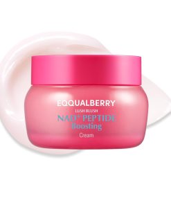 EQQUALBERRY NAD+ Peptide Boosting Cream – NAD+ 5% & 13 Peptides Anti-Aging Korean Skincare Face & Body Cream | Firming & Lifting Pink Neck Cream for Sagging Skin (1.69 fl.oz /...