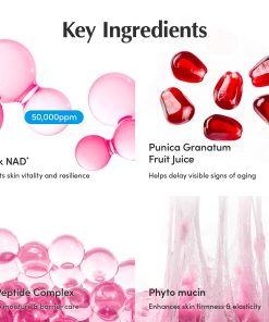 EQQUALBERRY NAD+ Peptide Boosting Cream – NAD+ 5% & 13 Peptides Anti-Aging Korean Skincare Face & Body Cream | Firming & Lifting Pink Neck Cream for Sagging Skin (1.69 fl.oz /...-Bitadi
