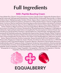 EQQUALBERRY NAD+ Peptide Boosting Cream – NAD+ 5% & 13 Peptides Anti-Aging Korean Skincare Face & Body Cream | Firming & Lifting Pink Neck Cream for Sagging Skin (1.69 fl.oz /...-Bitadi
