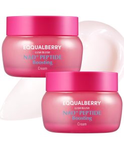 EQQUALBERRY NAD+ Peptide Boosting Cream – NAD+ 5% & 13 Peptides Anti-Aging Korean Skincare Face & Body Cream | Firming & Lifting Pink Neck Cream for Sagging Skin (1.69 fl.oz /...-Bitadi