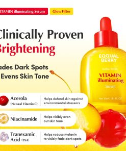 EQQUALBERRY Vitamin Illuminating Serum | Niacinamide 4% & TXA | Brightening Vitamin C Serum for Face Glow with Hyaluronic Acid | Dark Spot & Uneven Tone Care | Korean Skincare,...