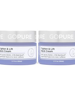 goPure Tighten & Lift Neck & Chest Moisturizer Cream for Visibly Firming, Tightening and Lifting the Look of Wrinkles & Crepey Skin, 1.7oz-Bitadi