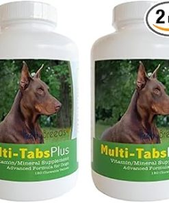 Healthy Breeds Doberman Pinscher Multi-Tabs Plus Chewable Tablets 180 Count (Pack of 2)