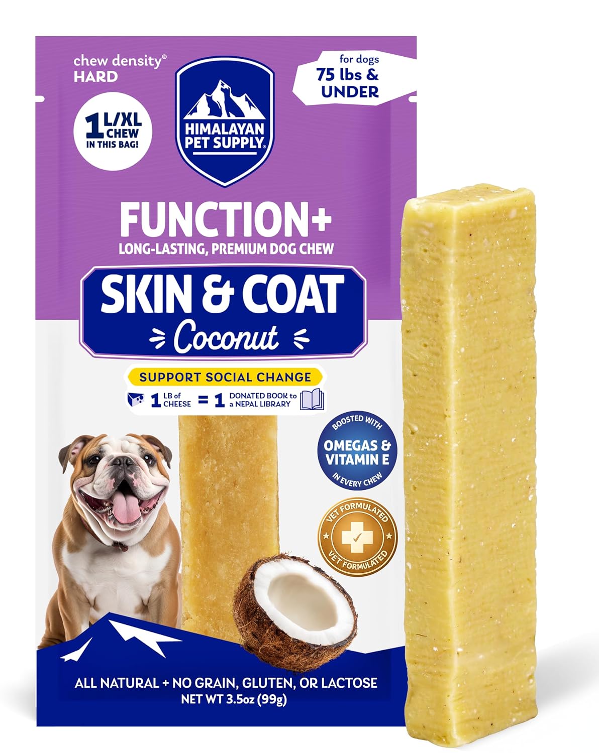 Himalayan Dog Chew, Function+ Skin & Coat, Hard Chew for Large & XL Dogs 11 Himalayan Dog Chew, Function+ Skin & Coat, Hard Chew for Large & XL Dogs
