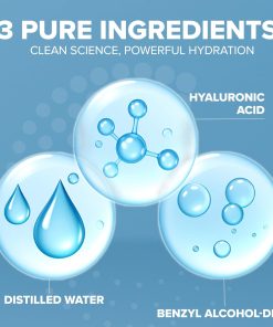 Hyaluronic Acid Serum for Skin 100% Pure-Anti-Aging Serum - Intense Hydration + Moisture, Non-greasy, Paraben-free Hyaluronic Acid for Your Face 8 oz-Bitadi