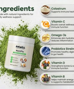 Itch Relief Chews + NutriFlo10-in-1 Dog Multivitamin | Daily Dog Vitamins & Supplements with Seasonal Allergy & Skin Support | Probiotics, Omega-3 & Borage Oil | All Breeds