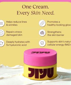 JIYU NAD+ Hydrating Face Moisturizer – Korean Anti-Aging Cream for Radiant, Firm & Smooth Skin – Deeply Hydrating & Brightening Daily Moisturizer Cream for Face and Body, All...-Bitadi