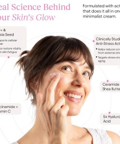 JIYU NAD+ Hydrating Face Moisturizer – Korean Anti-Aging Cream for Radiant, Firm & Smooth Skin – Deeply Hydrating & Brightening Daily Moisturizer Cream for Face and Body, All...-Bitadi